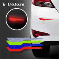 2pcs/set Almohadillas De Seguridad Reflectoras Para Parachoques De Coche Adhesivo De Alarma Reflectante Para Parachoques Trasero - details 2