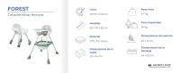 Trona 2 en 1 Mobiclinic Silla de comer Ruedas 360º Ajustable 2 alturas Peso máx 35kg Bandeja y almacenaje Evolutiva Verde blanco Forest - details 1