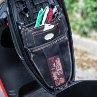 Bolsa De Almacenamiento Para Moto RZAHUAHU Organizador De Asiento Bajo Accesorios De Modificación De Motocicleta Material De Cuero Poliéster Tamaño S L Color Negro - details 2