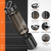 Licuadora portátil, licuadora de tamaño personal para batidos de arena con 6 cuchillas ultra, 16 oz USB recargable reutilizable negro - details 4