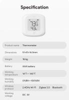 Sensor De Temperatura Y Humedad Inteligente WiFi/Zigbee Tuya Con Pantalla LCD Soporte Alexa Google Home Medidor Humidímetro Termómetro Para Interior - details 6