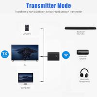 Transmisor Bluetooth 5.0, transmisor y receptor de adaptadores Bluetooth 2 en 1 con baja latencia de enchufe de 3,5 mm, receptor de transmisor bluetooth con función de reducción de ruido, adecuado para el sistema de sonido de DVD de altavoces mp3 / mp4 - details 5