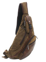 Mochila Hombro Solo Para Hombre Bolsa Cruzada Mensajera Militar Deportiva Viaje Con Portátil Rucksack Estilo Casual Material Saco De Tela Canvas - details 3