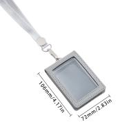 Porta Llaveros De Cuero Genuino Con Clip De Cinturón Y Correa Para Identificación Porta Tarjetas Y Nombre Para Hombres Y Mujeres - details 2