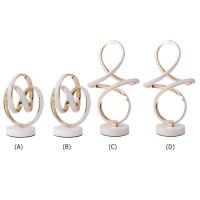 Lámpara De Mesa LED Moderna En Forma De Espiral Para Lectura Protección Ocular Iluminación Curva De Acero Y Acrílico Para Decoración De Sala De Estar Y Dormitorio - details 0