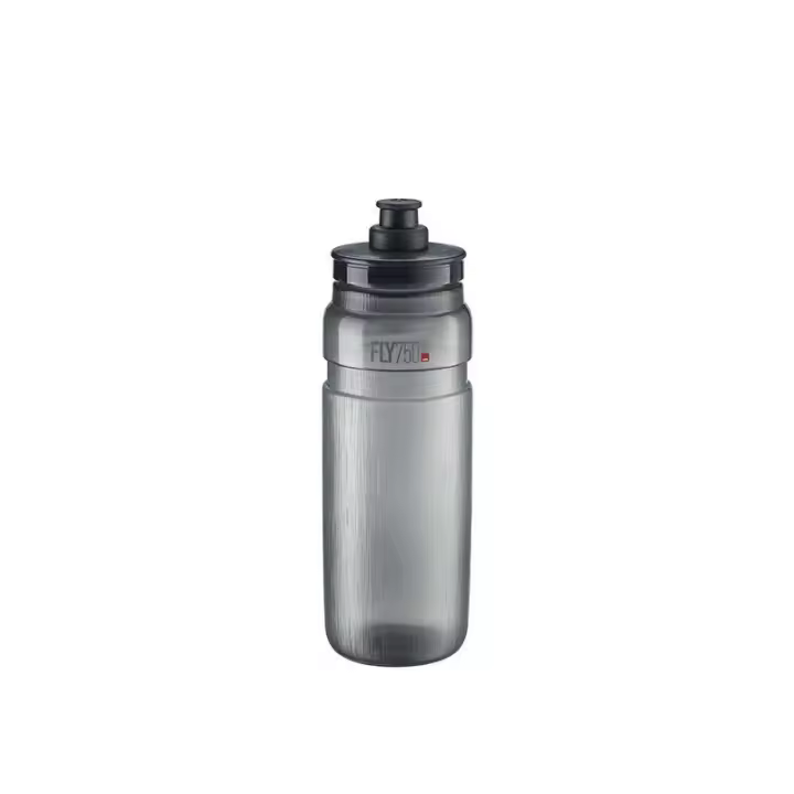 ELITE | Bidón FLY TEX 750ml Transparente-ahumado - Fly Tex de Elite es el bidón más utilizado por los campeones del WorldTour por su increíble ligereza.

 

Tapón con boquilla push-pull de caucho - 1