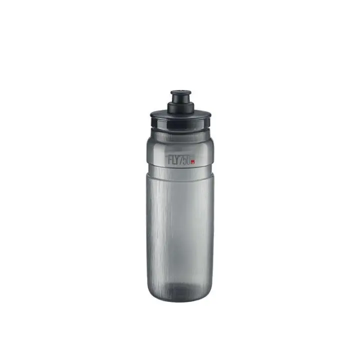 ELITE | Bidón FLY TEX 750ml Transparente-ahumado - Fly Tex de Elite es el bidón más utilizado por los campeones del WorldTour por su increíble ligereza.

 

Tapón con boquilla push-pull de caucho - 1