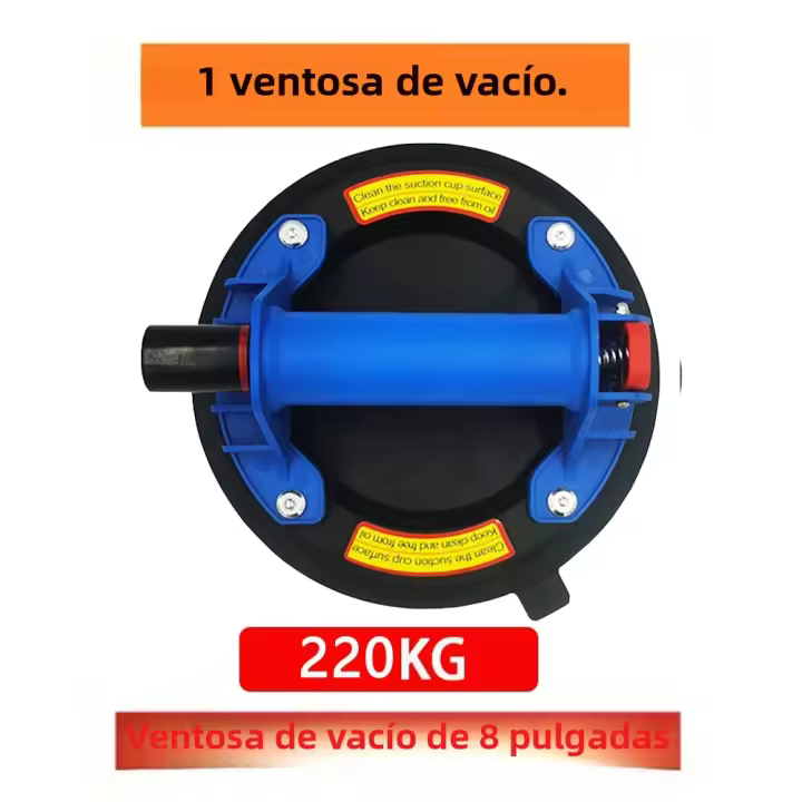 Copa De Succión De Vidrio De 8 Pulgadas Con Capacidad De Porte De 220Kg Elevador Manual Para Azulejos De Granito Y Vidrio - 1