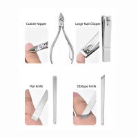 Kit De Manicura Y Pedicura 19 Piezas Tijeras De Uñas Y Cutículas De Acero Inoxidable Con Estuche De Viaje Para Uñas Y Pies - details 3