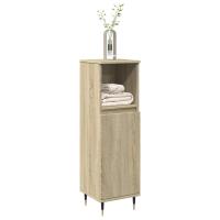 vidaXL Armario de baño madera de ingeniería 30x30x100 cm en color Roble artisan/Roble Sonoma/Madera antigua y más | almacenamiento funcional diseño moderno para baño dormitorio sala - details 1