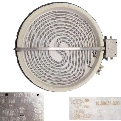 Resistencia Vitro 10.88631.020 60.23170.002 TEKA 600/510 4 P.V.T.R 1700w 220 - 230V 20 cms SWAP / DESMONTAJE - 1