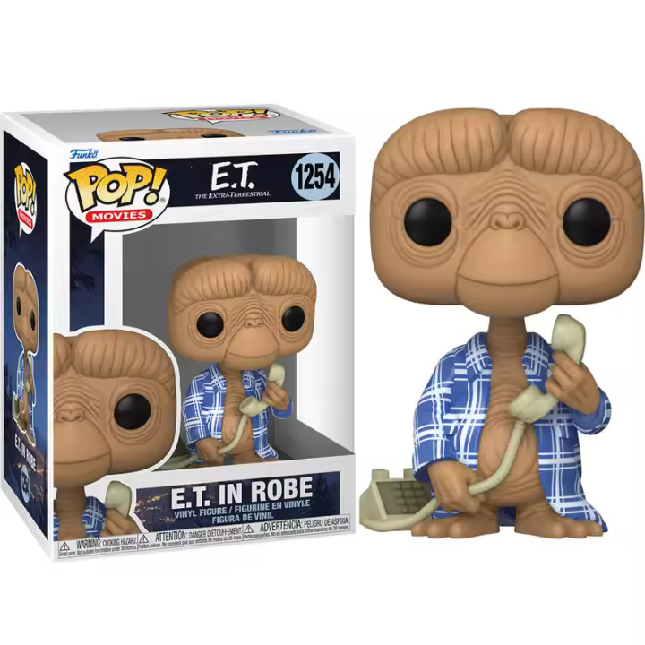 Figura Pop E.T. In Flannel E.T. The Extra-Terrestrial-Figura de Vinilo Coleccionable - Idea de Regalo- Mercancia Oficial - Juguetes para Niños y Adultos - Movies Fans - Muñeco para Coleccionistas y Exposición - 1