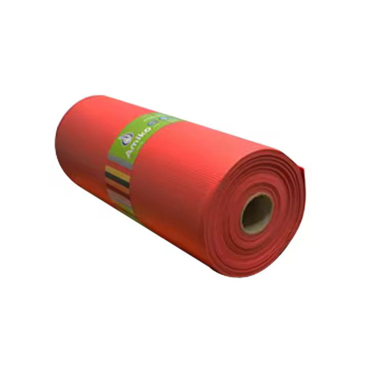 ROLLO DE ALFOMBRA ANTIDESLIZANTE TUPIDA ROJA AMIKO DE 12Mx61CM - 1