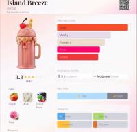Armaf - Perfume Island Breeze Eau de Parfum para mujer, fragancia tropical dulce y frutal fresca, diseño de frasco en forma de smoothie rosa pastel con toque veraniego y juvenil, ideal para uso diario y vacaciones - details 1