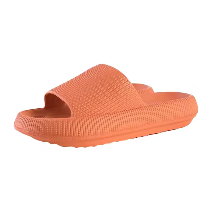 Super Soft Unisex Inicio Zapatillas Zapatos Antideslizante Open Toe Casa Ducha Sandalias Naranja 36-37 - 1