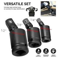 Adaptador De Rodillo Giratorio 360 Grados Para Llaves De Aire 1/2 3/8 1/4 Pulgada Con Retracción Y Wobble Para Herramienta Pneumática - details 0