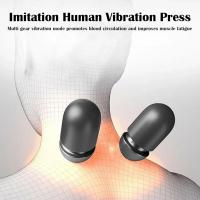Almohada De Masaje Para El Cuello Eléctrica Con Compresión Caliente Y Vibración Espuma De Memoria Soporte Para La Columna Vertebral Relajante Para Dormir - details 6