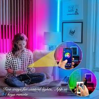 Tiras LED Bluetooth Control Por Teléfono Con 24 Teclas Iluminación De Neón Para Decoración De Dormitorio Luz De Fondo De TV DC5V Decoración De Habitación - details 3