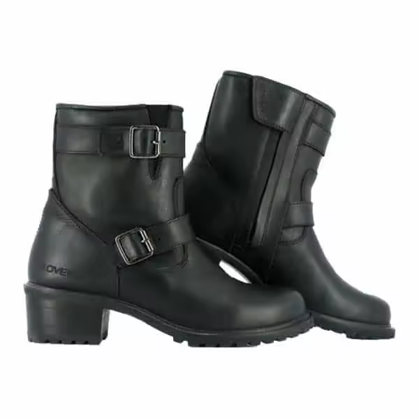 BOTAS OVERLAP BIKER NEGRO PARA MUJER TALLA 38 - 1