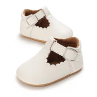 Zapatos Para Bebé Recién Nacidos Niñas Clásicos Corazón De Goma Antideslizante PU Vestido Primera Caminadora Zapatos De Cuna - details 25