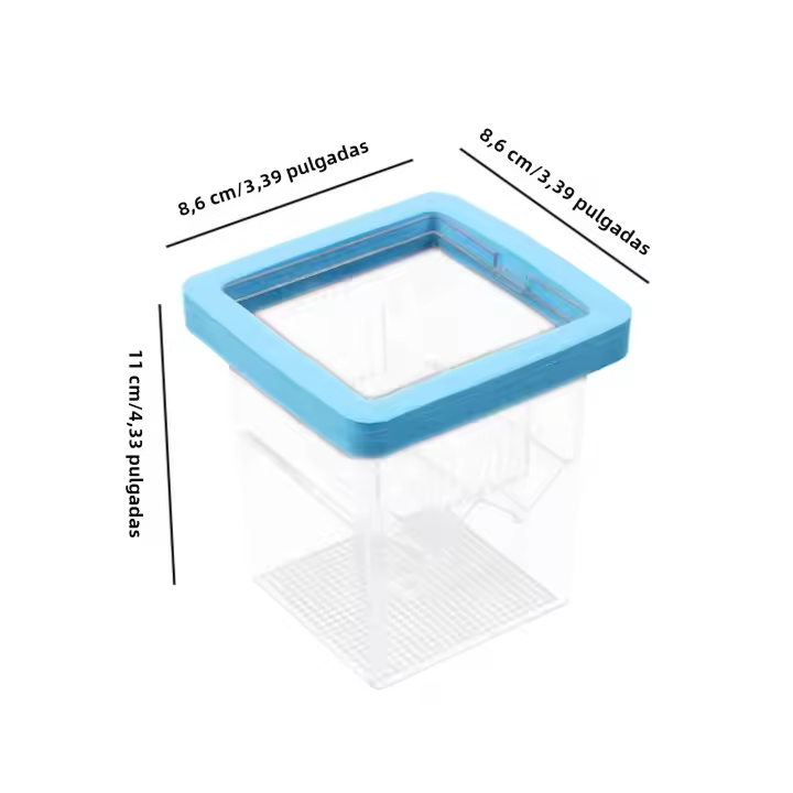 Caja De Cría De Peces Para Acuario Durable Incubador Transparente Para Guppys Y Cangrejos Caja De Aislamiento Para Pequeños Peces Y Alevines - 1