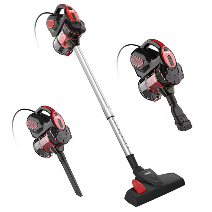 INSE I5 Aspiradora Vertical con Cable 6 en 1, 600W, Potente 18 kPa, sin Bolsa, con Contenedor de Polvo de 1000 ml, Cable de 6 m, Sistema de filtración ciclónica super eficiente [Clase de eficiencia energética A+++ ] - 1