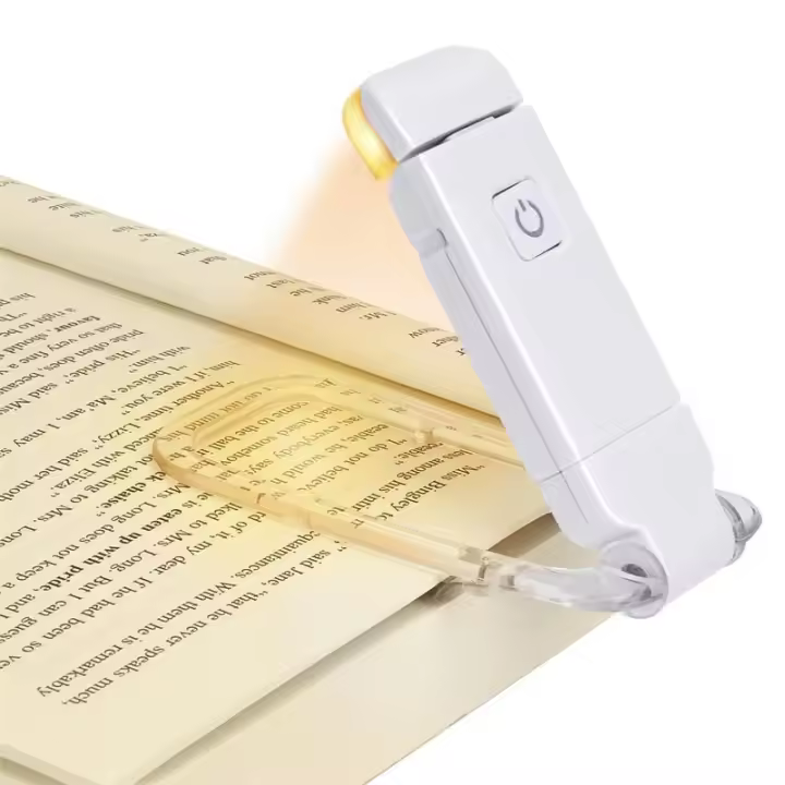 Luz De Lectura LED Recargable Por USB Protección Ocular Luz Nocturna Portátil Con Clip Para Mesa Y Marca De Lectura Lámpara De Noche - 1