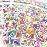 12 Hojas De Pegatinas De Mariposa Pez Delfín Para Niños Decoración De Dormitorio Niño Niña Regalo DIY Scrapbook Stickers - details 1