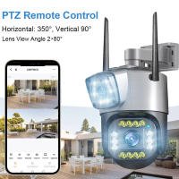 Cámara IP Dual Lente 4G WiFi 8MP 4K Vigilancia Cámara De Seguridad Exterior Inalámbrica Visión Nocturna Zoom Digital CCTV V380 - details 3