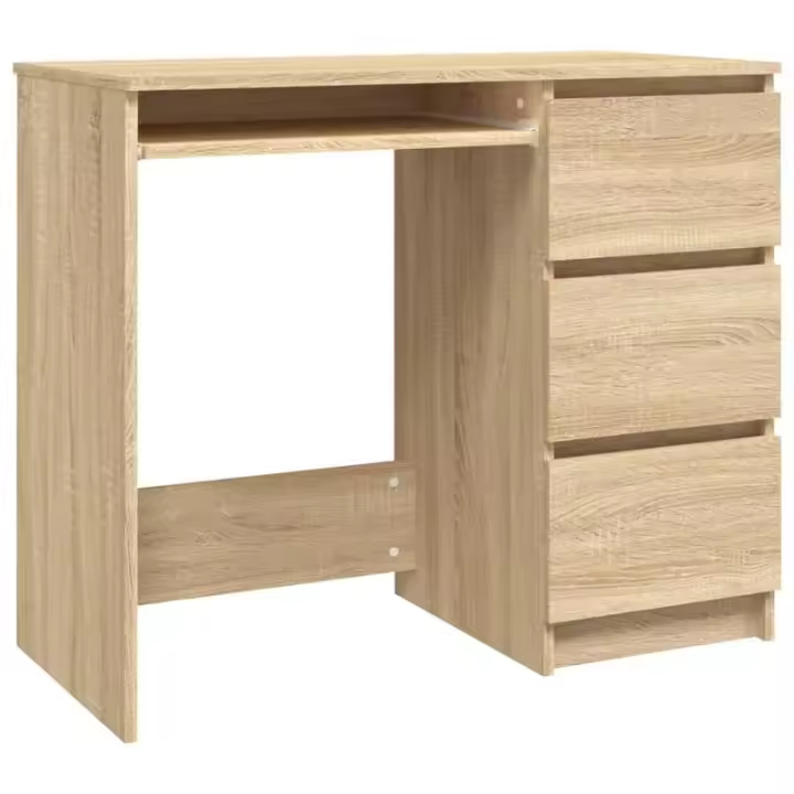 Escritorio Vegal 3 cajones + compartimento para teclado 76x90x45 cm - 1