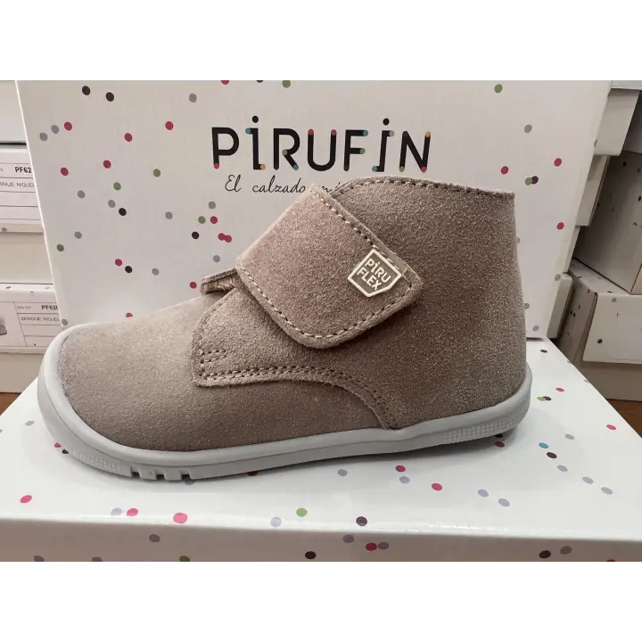 Zapato Piel Serraje ARENA de Piruflex - 1