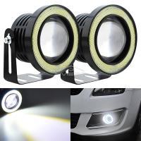 Faros LED Auto DRL COB 12V Luz Diurna Inalámbrica Para Coche Con Señal De Faros Y Luz De Fosa Luz Del Aire Angel Eyes Para Hyundai Accent - details 3