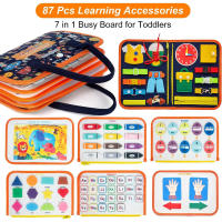 Juguete Educativo Montessori Para Niños Juego De Rompecabezas De Peluche Bolsa Ocupada De Actividades Para Entrenamiento Temprano De Niños Aprendizaje Preescolar - details 3