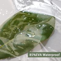Cortina De Ducha Impermeable Transparente Con Línea Antimoho Para Baño Decoración De Casa Con Gancho Material Ecológico PEVA - details 9