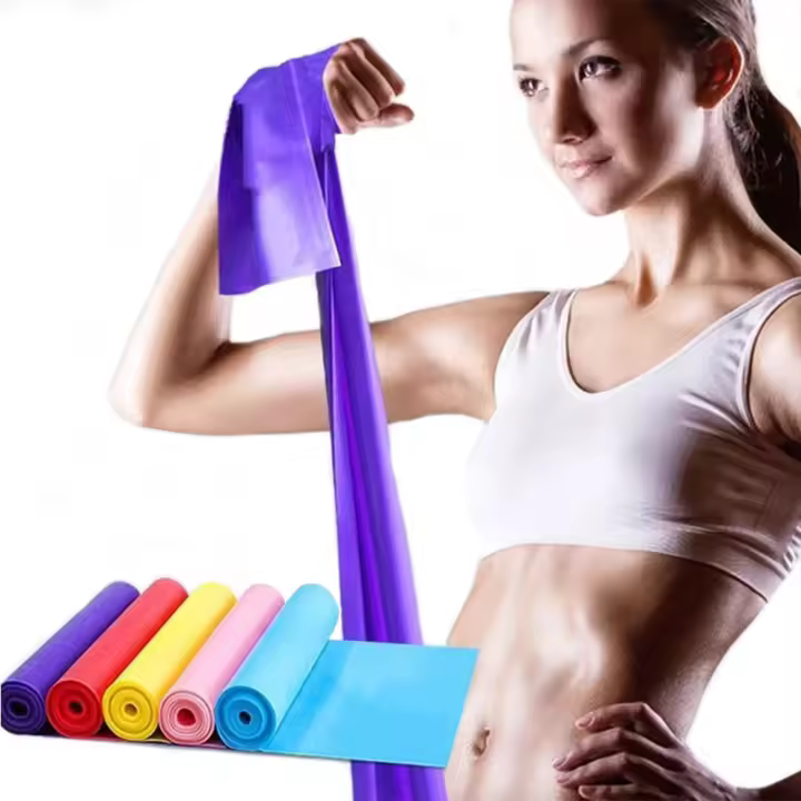 Banda Elástica De Yoga Portátil Pilates Para Expansión De Caderas Resistencia De Latex Entrenamiento De Fuerza En El Gimnasio Para Familia - 1