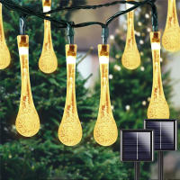 Iluminación De Jardín Exterior Decorativa Navidad IP65 8 Modos 20/50/100 LEDS Cadena Solar Luces De Fiestas Para Calle Jardín Decoración De Navidad - details 30