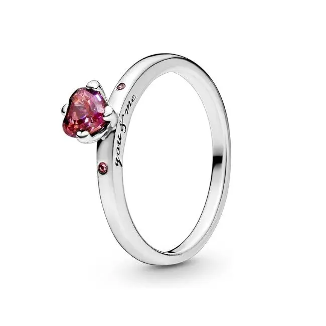 PANDORA Anillo con Corazón Rojo centeleante, Viene con Caja De Regno original. - 1