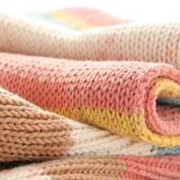 Hilo De Algodón Tejido a Mano Arcoíris 100g Suave Para Crochet Ternura Para Tejer Suéteres Cálidos Cojines Sofá Bufandas DIY - details 8