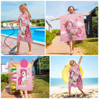 Toalla De Baño Infantil Con Capucha Y Bolsa De Almacenamiento Absorbente Rápido Tela Suave Y Confortable Para Niños Toalla De Playa - details 5