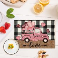 Corredor De Mesa En Forma De Corazón Para Día De San Valentín Aniversario Boda Comedor Cocina Decoración De Fiesta En Casa Estampado De Amor - details 8