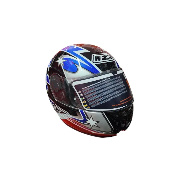 Casco integral Fibra de Vidrio NZI RZ 3 NA - Azul negro - 1