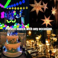 50pcs Luces LED Mini Para Globos Redondos Lámpara Decorativa De Fiesta Para Luces De Papel Colores Multicuadros Para Festivales Y Cumpleaños - details 7