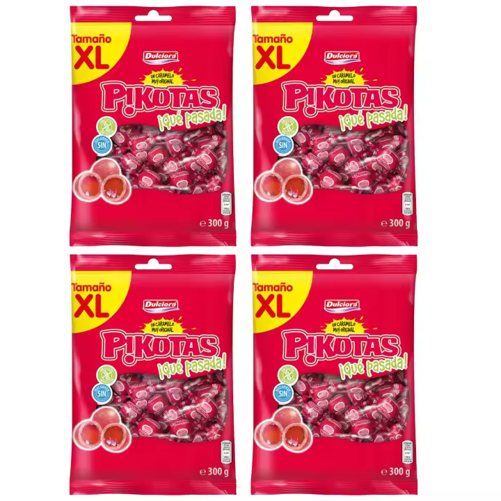 PACK DE 4 PIKOTAS CEREZA BOLSA 300G - 1