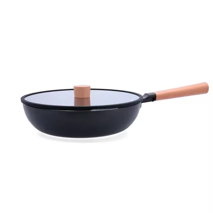 Quid Olla Guisera Naturalia 28CM Negro - Mango Madera - Antiadherente - 1