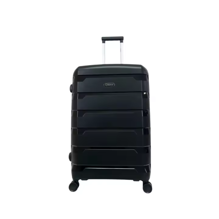 Maleta de Viaje barata grande de Polipropileno Expandible Benzi BZ5750 color Negro  de medidas 75 x 46 x 29/34 cm muy ligera 4,1 kg. 4 ruedas dobles giratorias 360º. Cerradura integrada de combinación. Excelente relación calidad-precio. (Negro) - 1