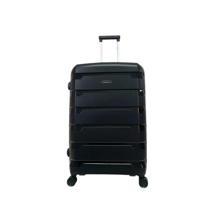 Maleta de Viaje barata grande de Polipropileno Expandible Benzi BZ5750 color Negro  de medidas 75 x 46 x 29/34 cm muy ligera 4,1 kg. 4 ruedas dobles giratorias 360º. Cerradura integrada de combinación. Excelente relación calidad-precio. (Negro) - 1