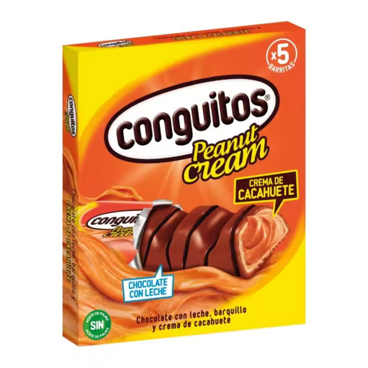 CONGUITOS BARRITA PEANUT CREAM P 5X23G - 1