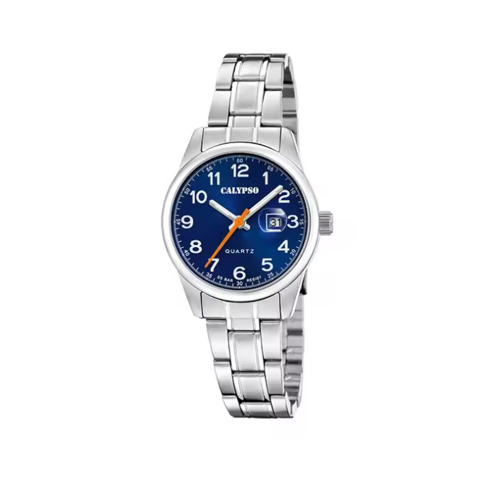 Reloj Calypso para Mujer - Colección Basic - Esfera Azul - Perfecto estilo - Acero Inoxidable - Resistente Al Agua K5873/4 - 1