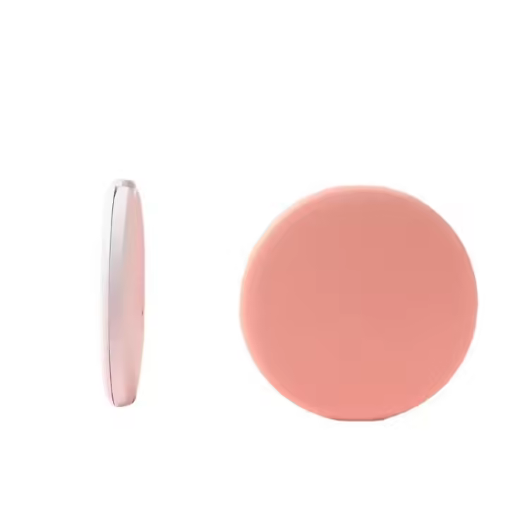 Espejo De Maquillaje Plegable Con Luz LED Mini Espejo Portátil Para Mujeres Efecto Luminoso Rosa Blanca Magnificador ABS - 1