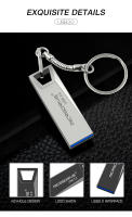Mini Llavero De Metal USB 3.0 16GB 32GB 64GB 128GB Stick De Memoria USB Pendrive Cle USB Para Computadora Y Dispositivos Móviles - details 4
